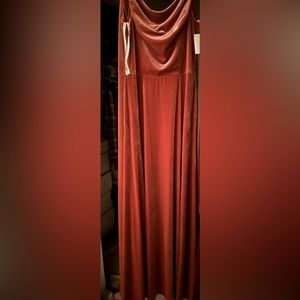 David’s bridal dress velvet dress